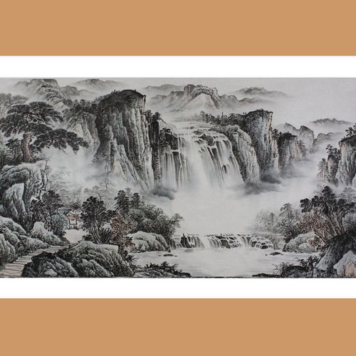 中国画山水画图片欣赏 中国画山水画图片欣赏简单