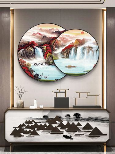 客厅装饰山水画 适合挂客厅的山水画