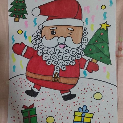 圣诞节的画画大全图片 圣诞节的画画大全图片六年级