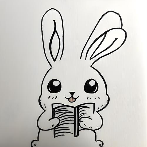 兔子拟人简笔画