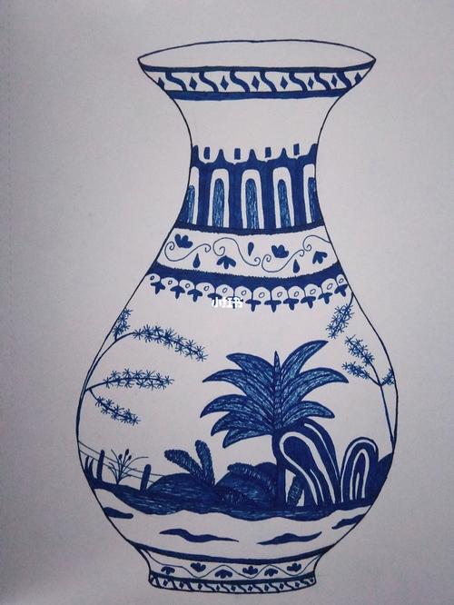 陶泥花瓶简笔画图片