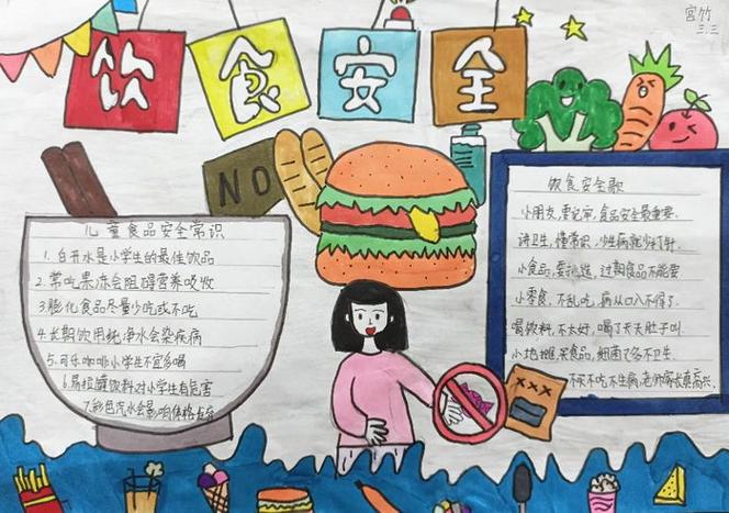 小学三年级食品安全手抄报