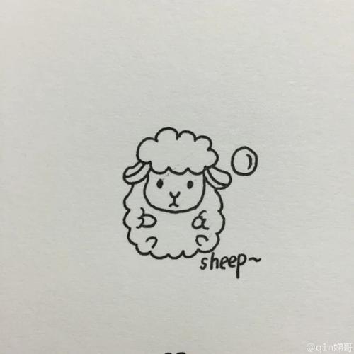 卡通羊简笔画可爱 卡通羊简笔画可爱绵羊