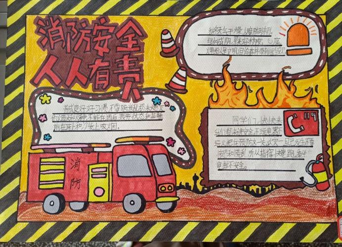 画一幅消防手抄报