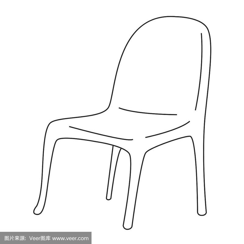 简笔画椅子 简笔画椅子背面