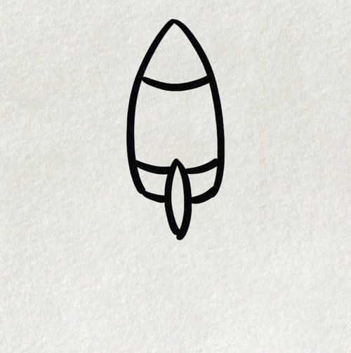 火箭的简笔画怎么画