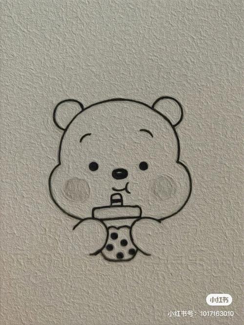 小熊的简笔画简单又好看 可爱