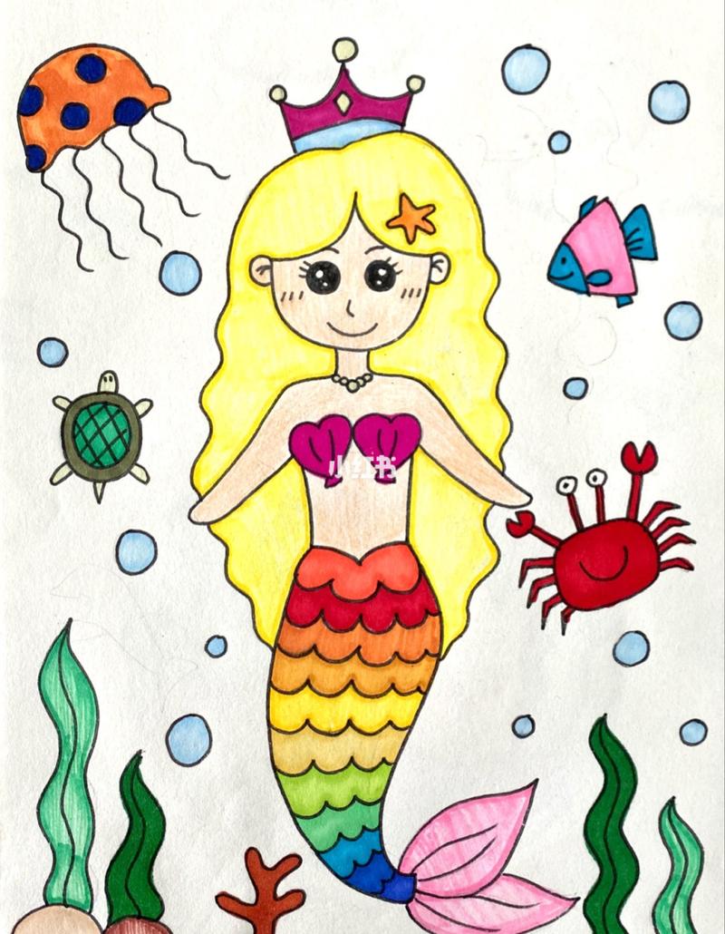 1一9岁儿童画公主 1一9岁儿童画公主美人鱼
