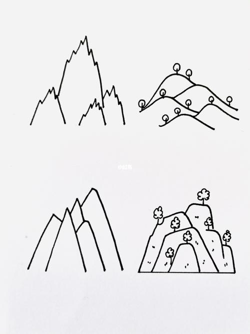 山怎么画简笔画