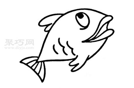 大嘴鱼简笔画