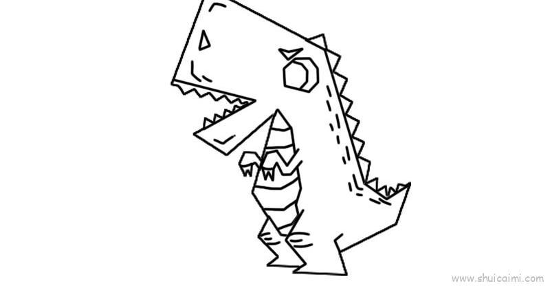 恐龙儿童画简笔画 恐龙儿童画简笔画霸王龙