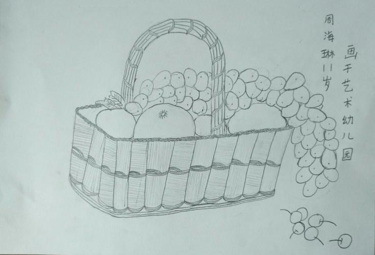 二年级菜篮子简笔画图片