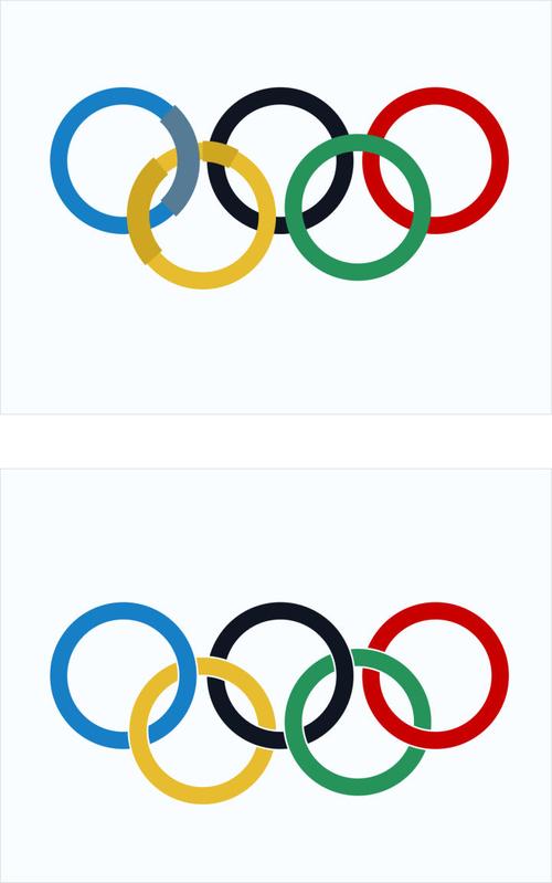 画奥运五环颜色图片