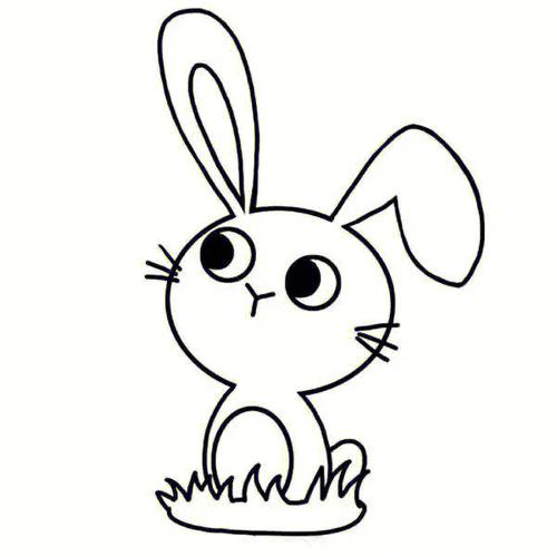 小兔子的图片简笔画 小兔子的图片简笔画涂色
