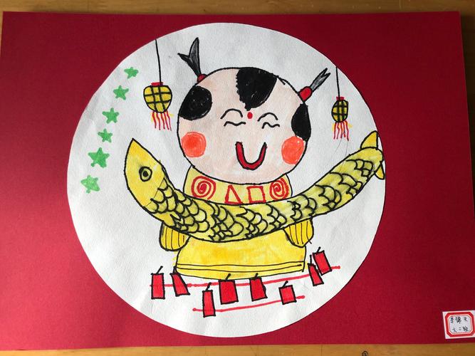 年画儿童画 中国年画儿童画