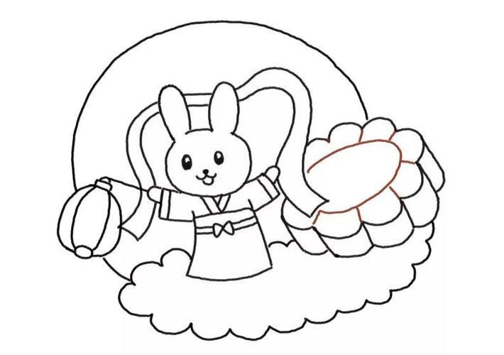 中秋兔子图片简笔画 中秋兔子图片简笔画中秋节手抄报