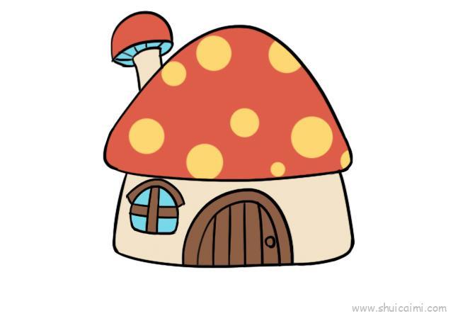 简笔画蘑菇房子图片大全