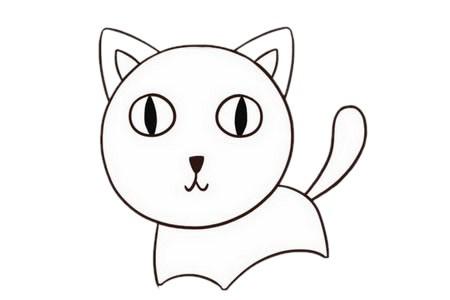简笔画猫的画法 简笔画猫的画法最简单