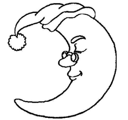 幼儿园月亮简笔画