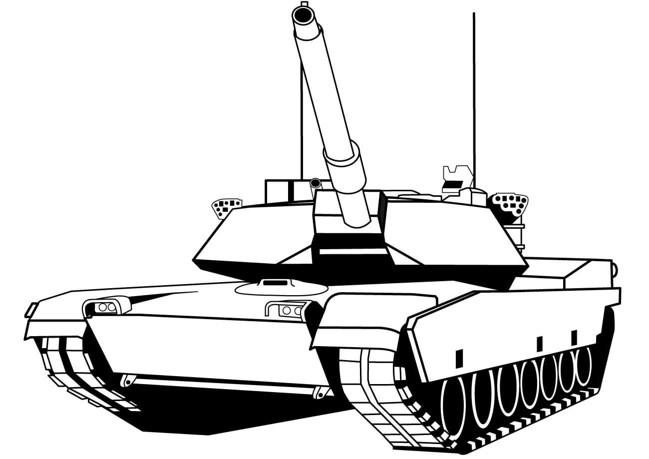 简笔画坦克 画一辆霸气装甲车