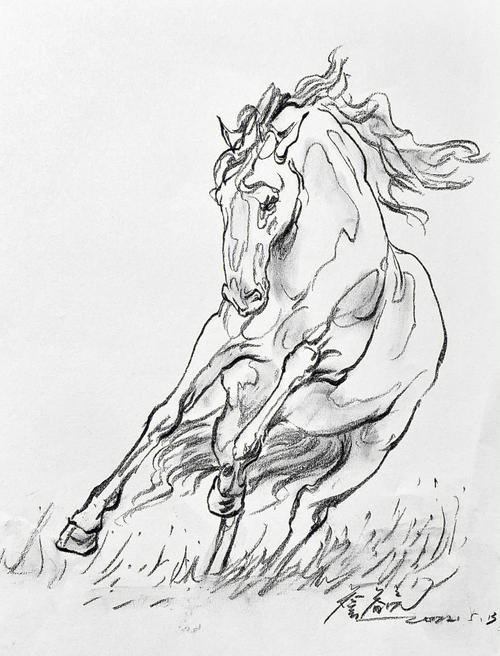 简笔画马的画法最简单 简笔画马的画法最简单儿童简笔画