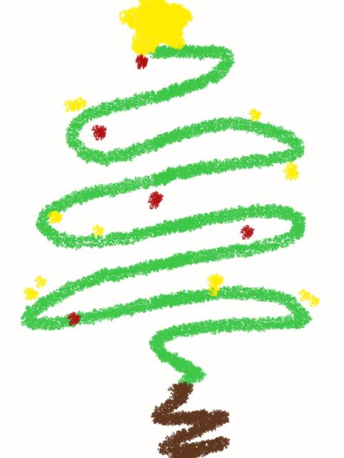 圣诞树简笔画 圣诞树简笔画图片