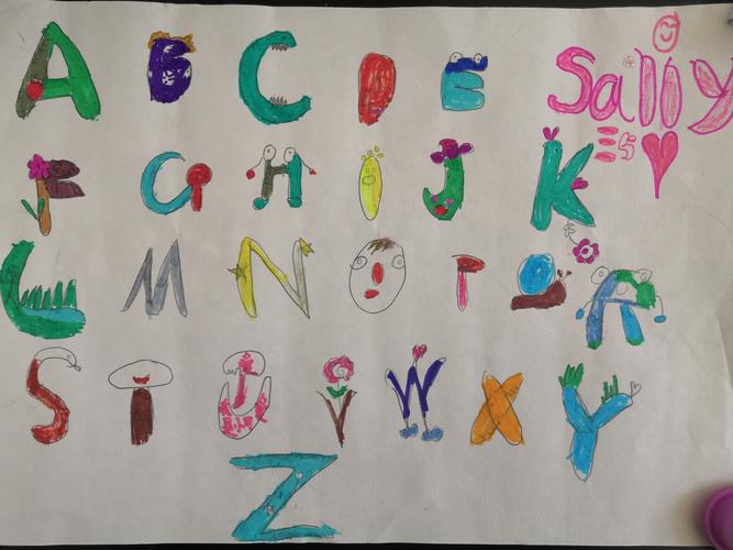 英语字母手抄报简单又漂亮三年级