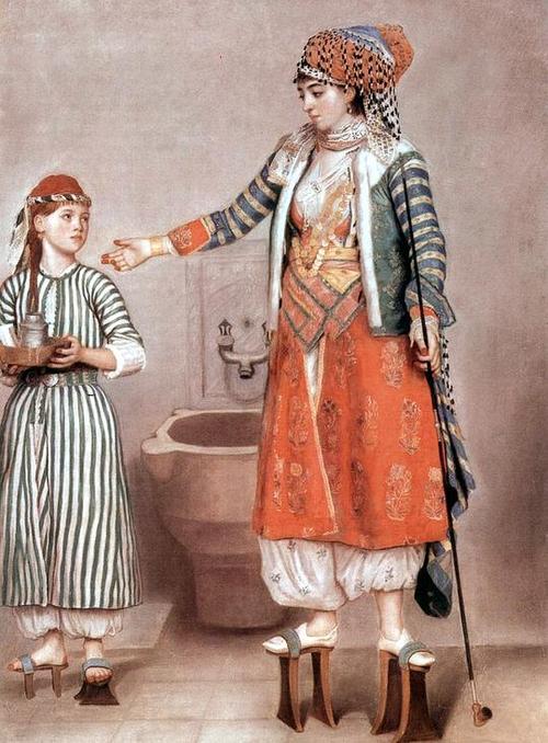 土耳其浴室油画 土耳其浴室油画是什么构图