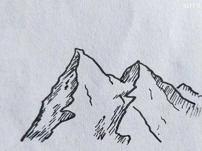 山脉怎么画 画法图片