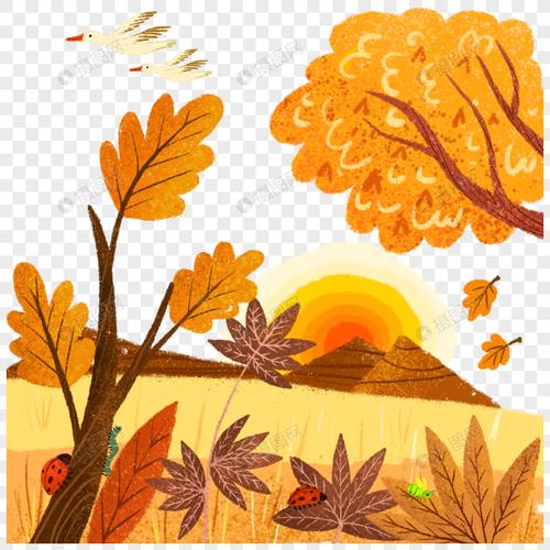 丰收的秋天简笔画 丰收的秋天简笔画彩色