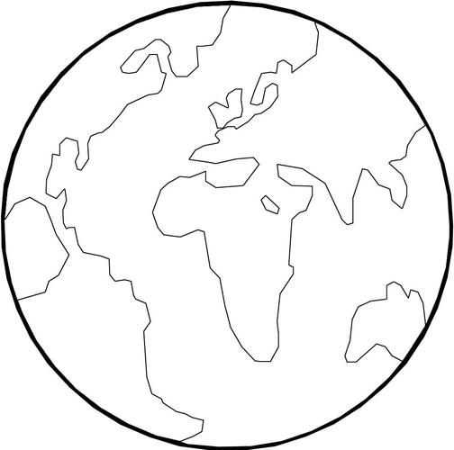 地球的简笔画 地球的简笔画怎么画涂色