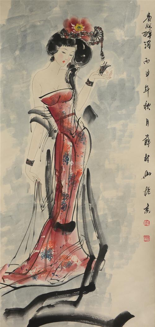 中国国画女人物图片 中国国画女人物图片一步步学