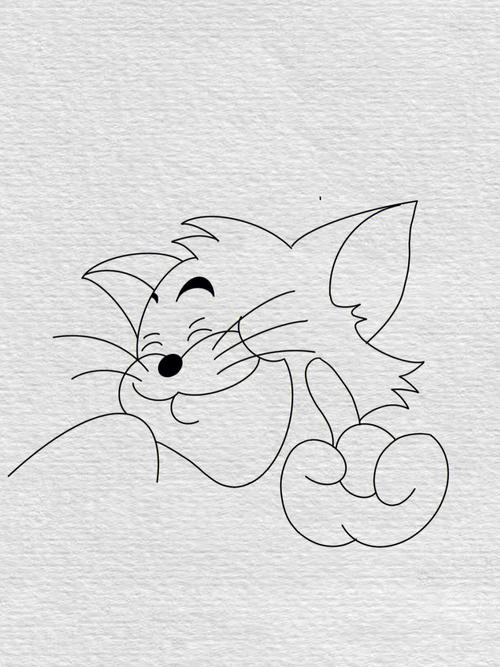 汤姆猫简笔画 汤姆猫简笔画图片大全