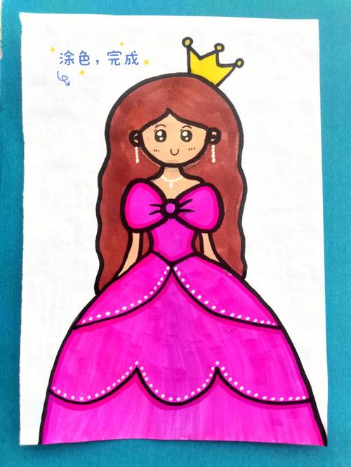 公主的简笔画 罗丽公主的简笔画