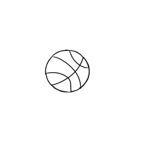 篮球的简笔画 足球的简笔画