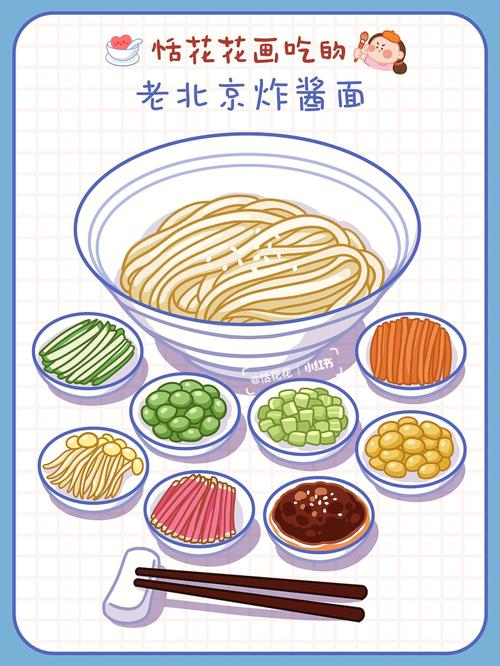 北京美食简笔画