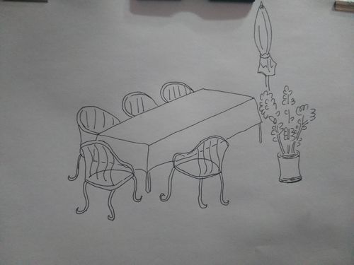 餐桌简笔画 整理餐桌简笔画