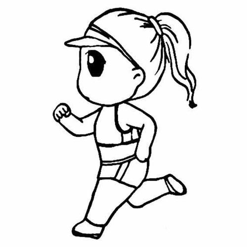 跑步的小人简笔画 跑步的小人简笔画小女孩