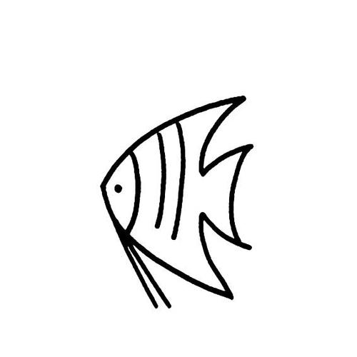 简笔画一条鱼 简笔画一条鱼最简单