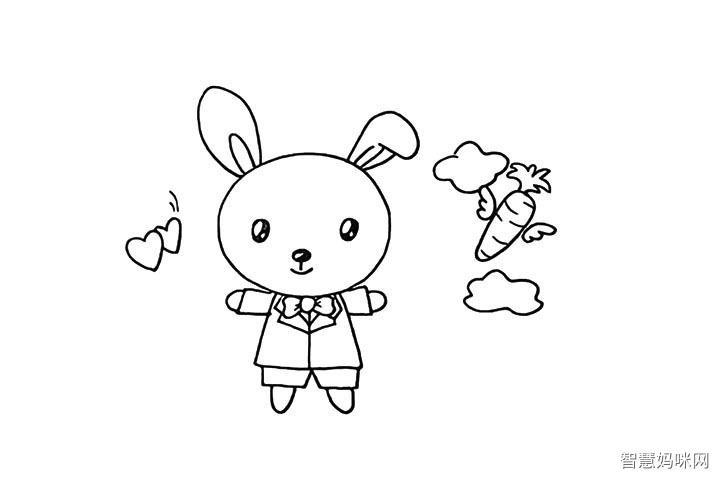 小兔子简笔画简单
