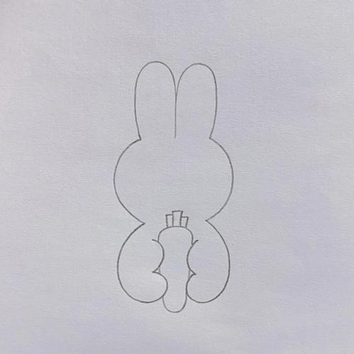 兔子简笔画彩色 兔子简笔画彩色可爱卡通