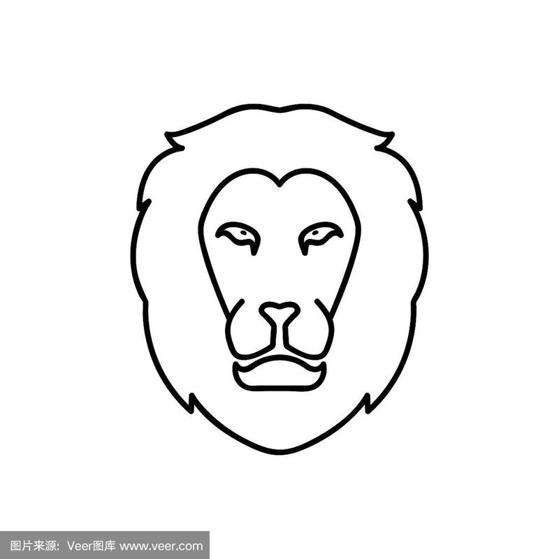 狮子头简笔画图片