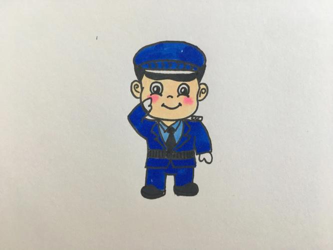 警察的简笔画 警察的简笔画图片