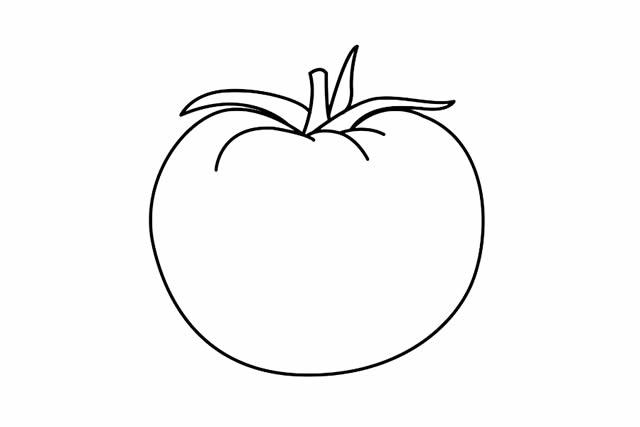 西红柿的简笔画 西红柿的简笔画简单又漂亮