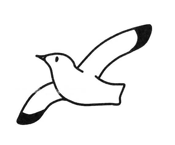 海鸥简笔画简单画法