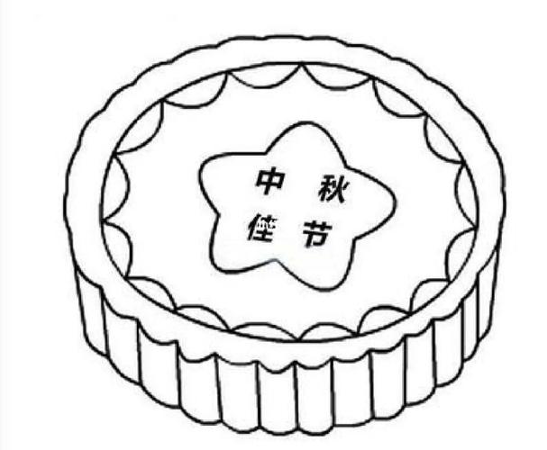 中秋节吃月饼的图片简笔画 中秋节吃月饼的图片简笔画大全