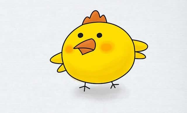 简笔画小鸡的画法 简笔画小鸡的画法步骤