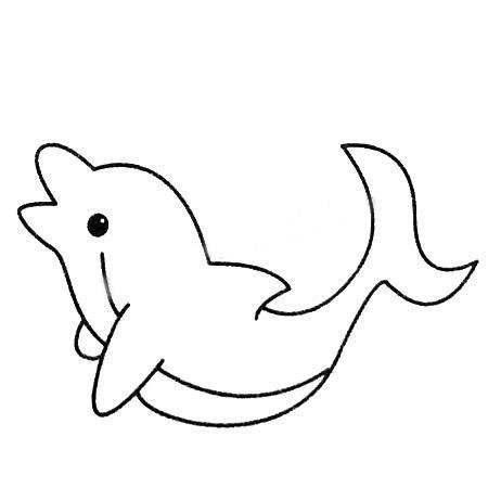 海豚图片手绘简笔画情侣人物