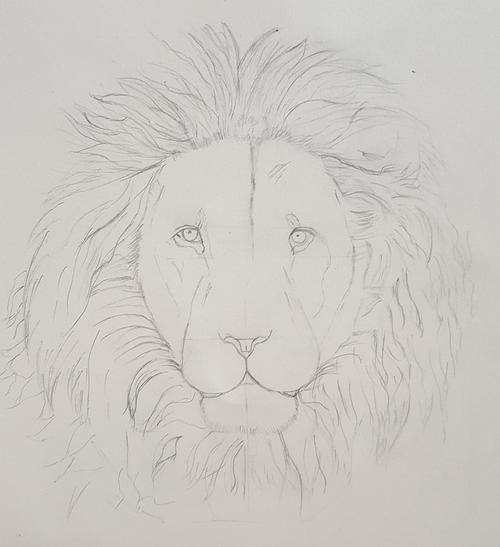 狮子怎么画才霸气图片