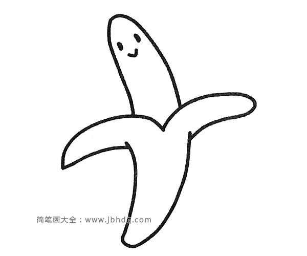 香蕉卡通简笔画